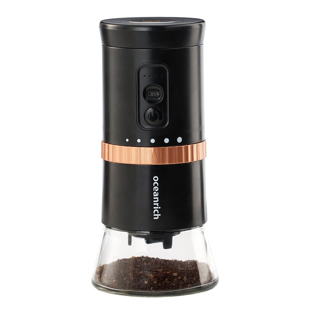 Oceanrich 歐新力奇 G2 便攜式電動磨豆機+咖啡粉罐(含蓋) 黑