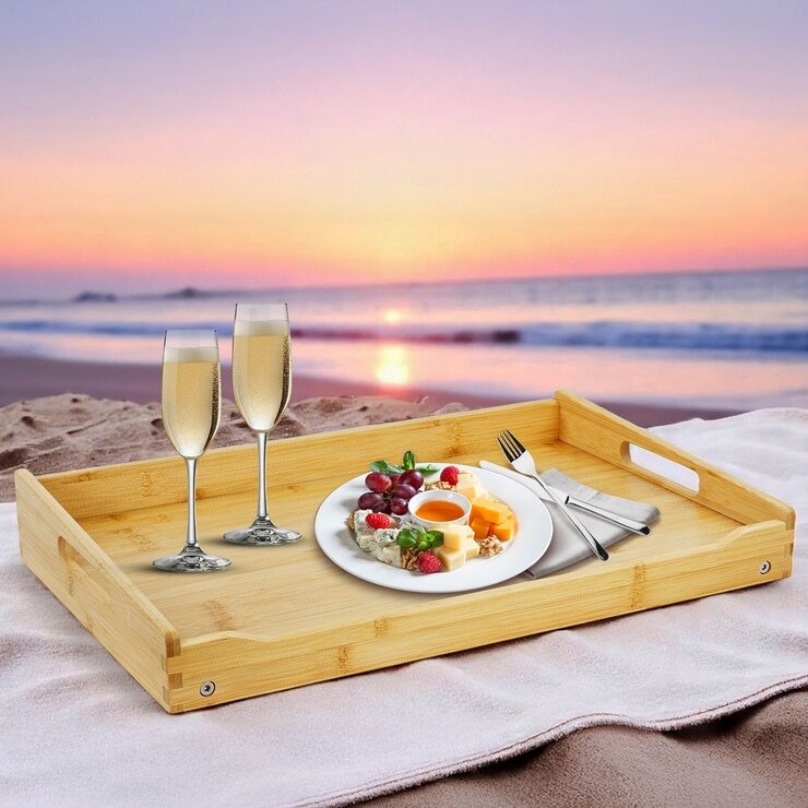 Carrara 竹製多功能摺疊桌 / 床用桌