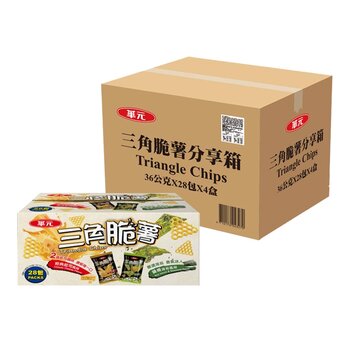 華元 三角脆薯分享箱 36公克 X 28包 X 4盒