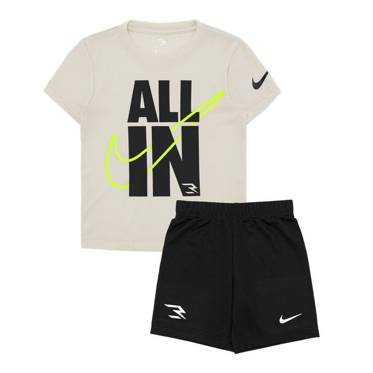 Nike 兒童短袖套組 2入 米 Nike 兒童短袖套組 2入 米