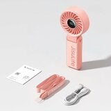 JisuLife 折疊式手持高速風扇 Life7 粉