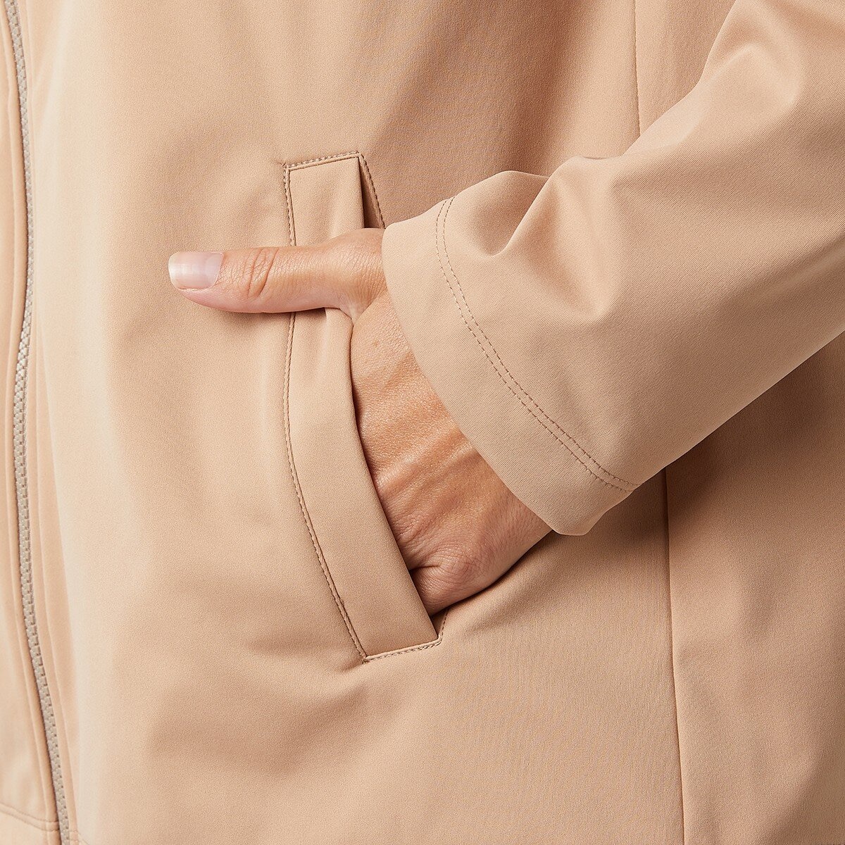 32 Degrees 女連帽外套 淺棕