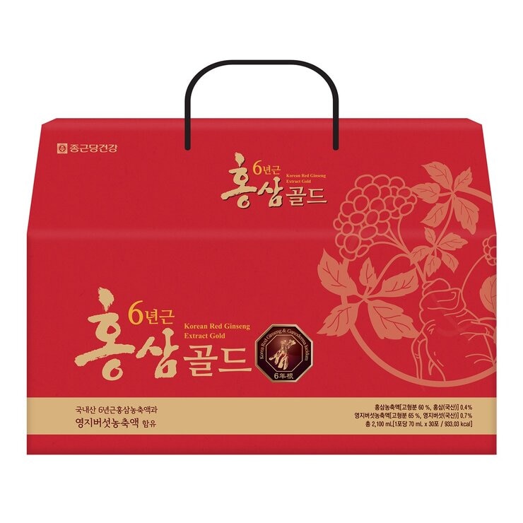 Chong Kun Dang 6 Years Old Korean Red Ginseng Extract Gold 70 ml X 30-Pack