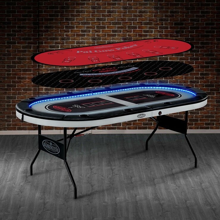 Barrington 10人撲克桌 含LED燈