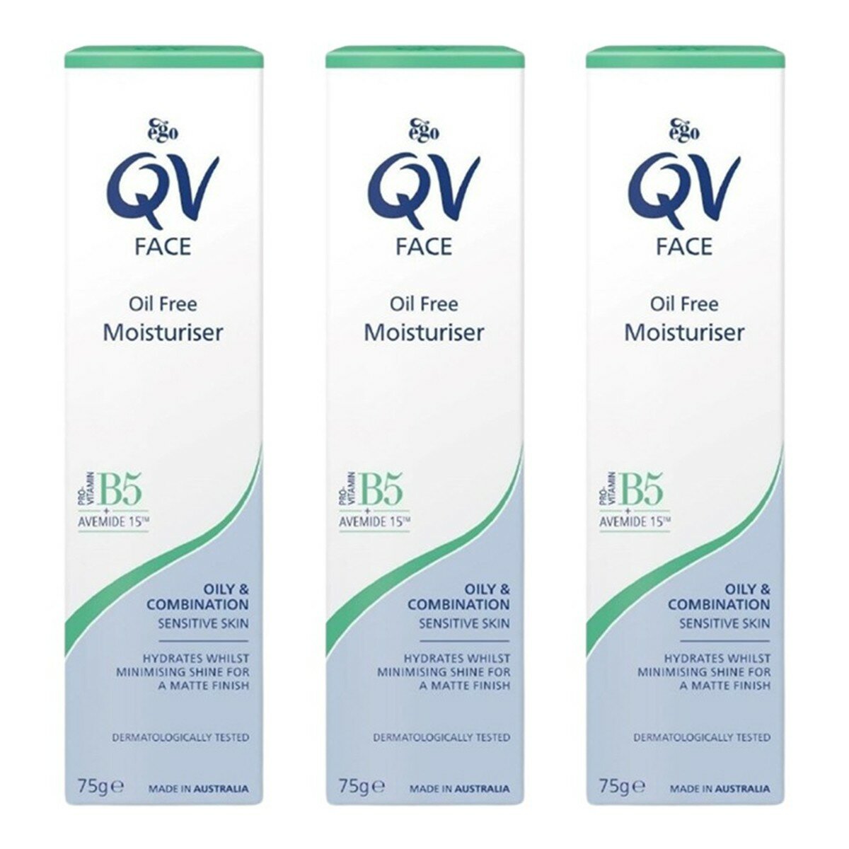 QV Face 舒敏燕麥醯胺無油保濕精華乳 75公克 X 3入