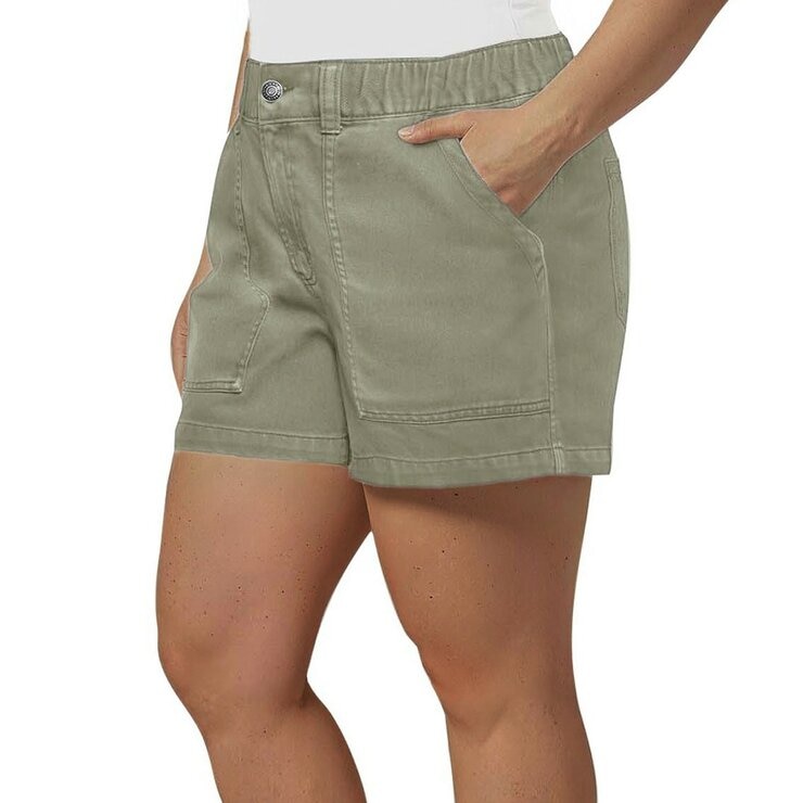 GAP 女鬆緊腰短褲 綠