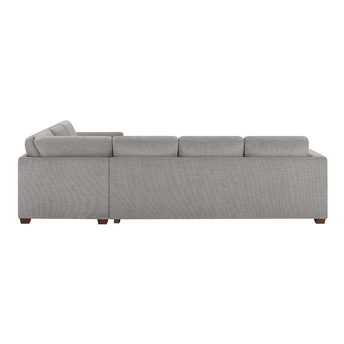 Thomasville L型布面沙發床 淺灰色