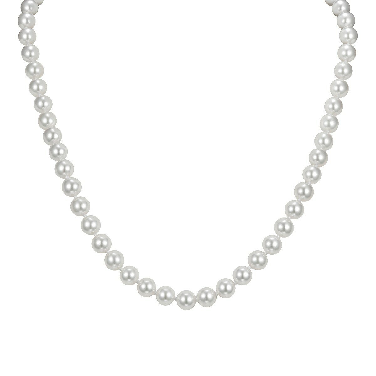 淡水珍珠項鍊 18K白K金 7公釐-7.5公釐 淡水珍珠項鍊 18K白K金 7公釐-7.5公釐