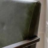 Gallery Neyland Green 牛皮躺椅