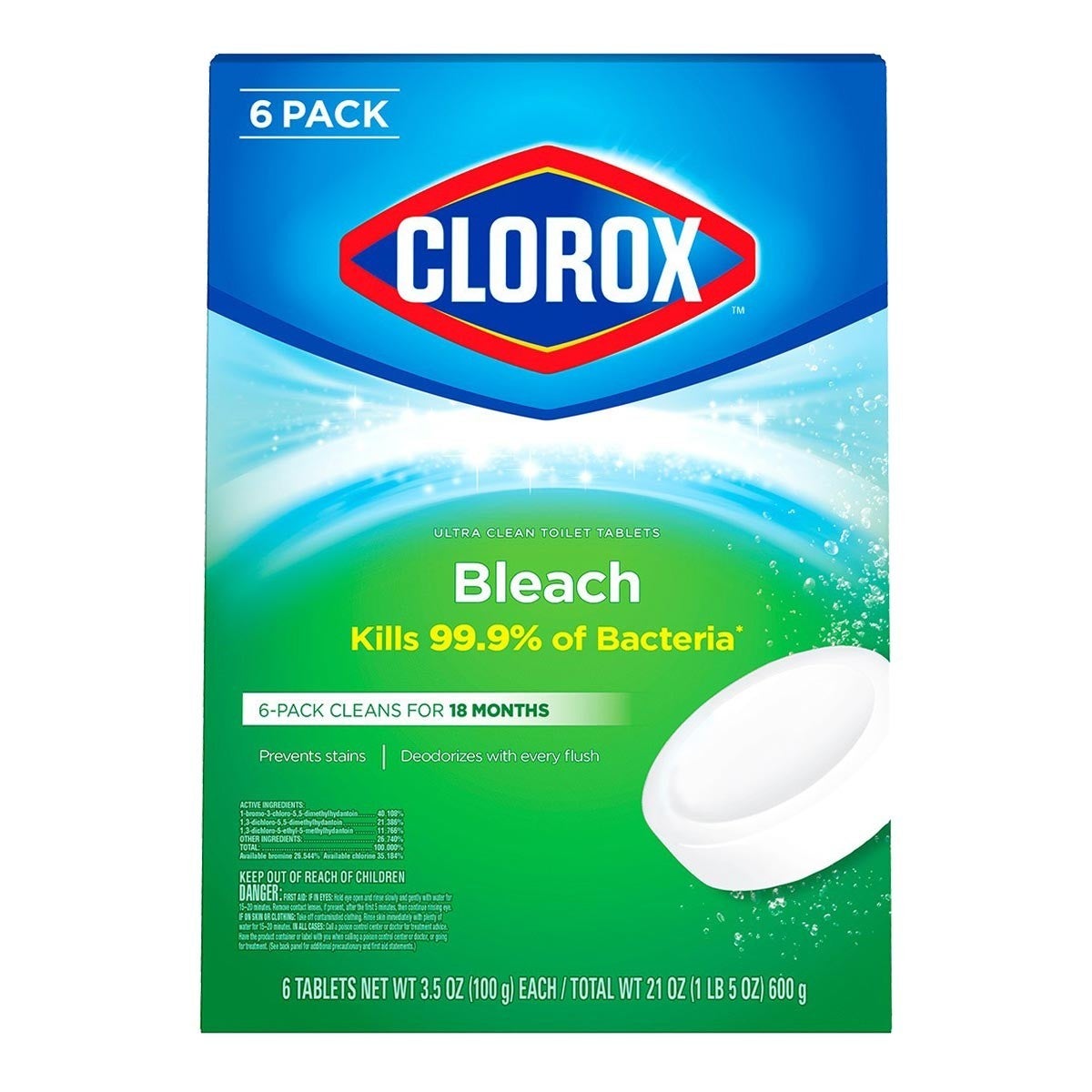 Clorox 高樂氏馬桶漂白清潔錠100公克x 6入 Costco 好市多