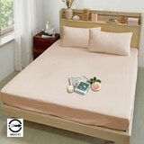 Caliphil 美國棉單人床包枕套三件組 107公分 X 190公分 奶茶