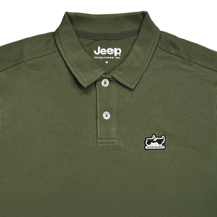 Jeep 男短袖Polo衫 橄欖綠 Jeep 男短袖Polo衫 橄欖綠