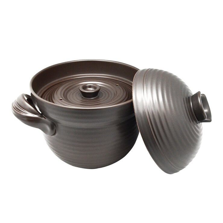 陸寶 和風雙層蓋陶鍋含蓋 20.5公分