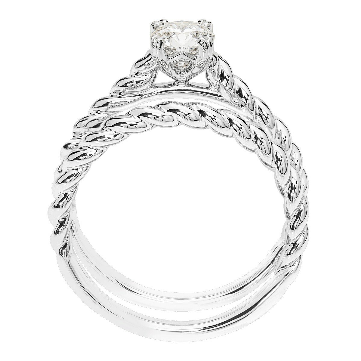 0.50克拉 圓形鑽石戒指 VS2/I