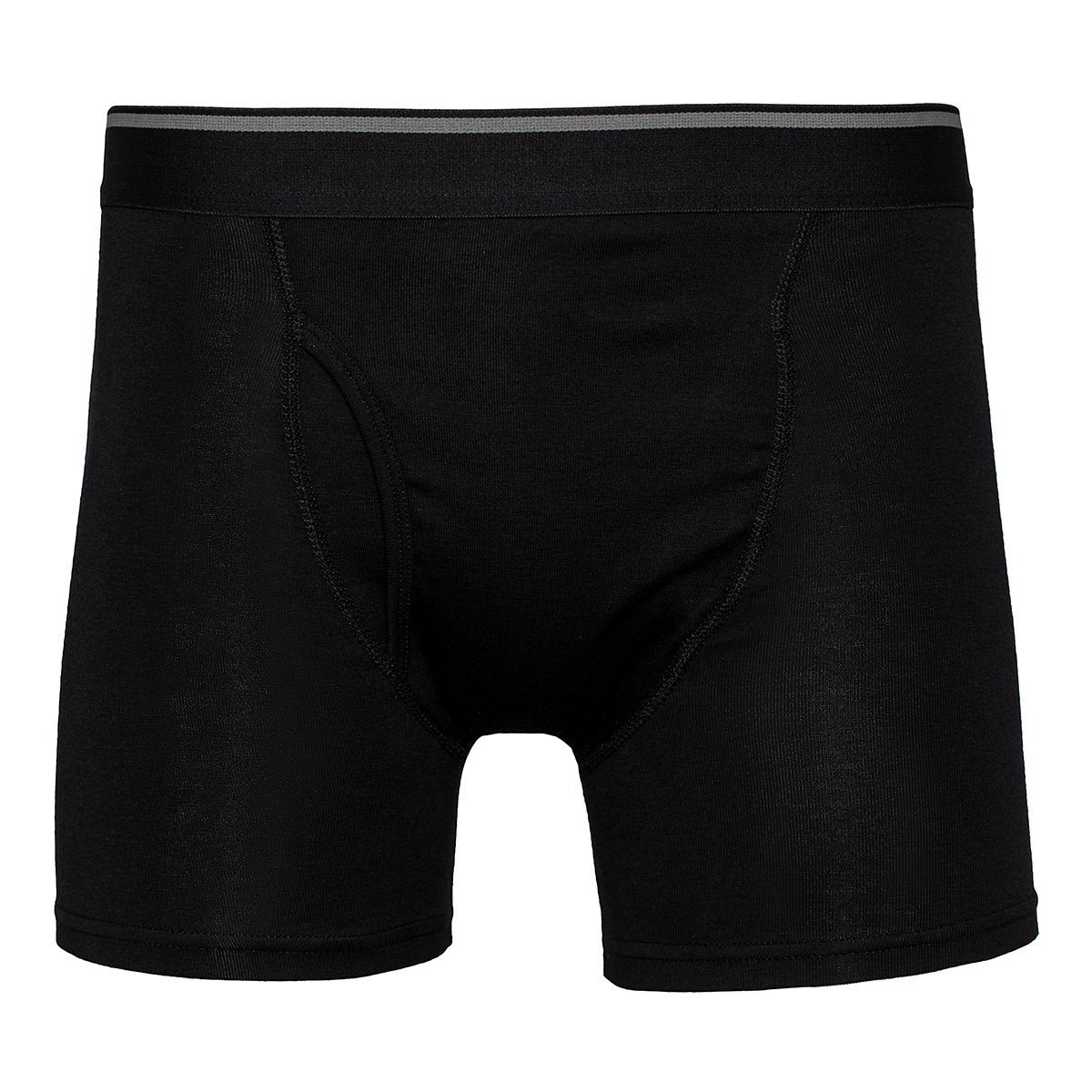 Kirkland Signature 科克蘭 男彈性平口褲4入 黑 XL