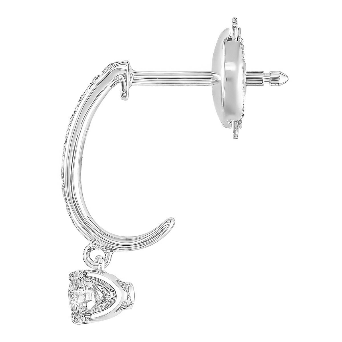 0.45克拉 圓形鑽石耳環 VS2/I 0.45克拉 圓形鑽石耳環 VS2/I