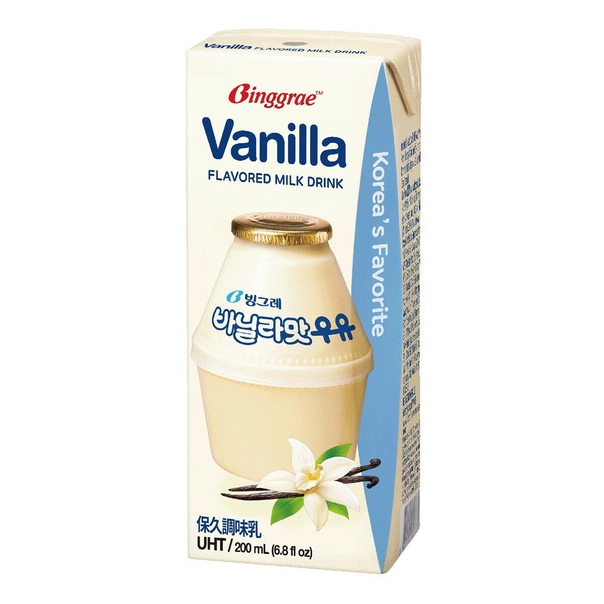 Binggrae 香草牛奶 保久調味乳 200毫升 X 24入