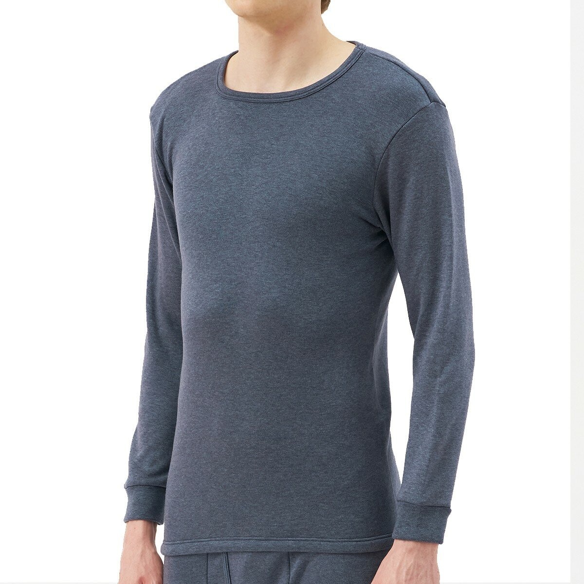 AS 男圓領發熱衣