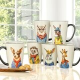 Signature 動物圖案馬克杯 503毫升 X 6件組