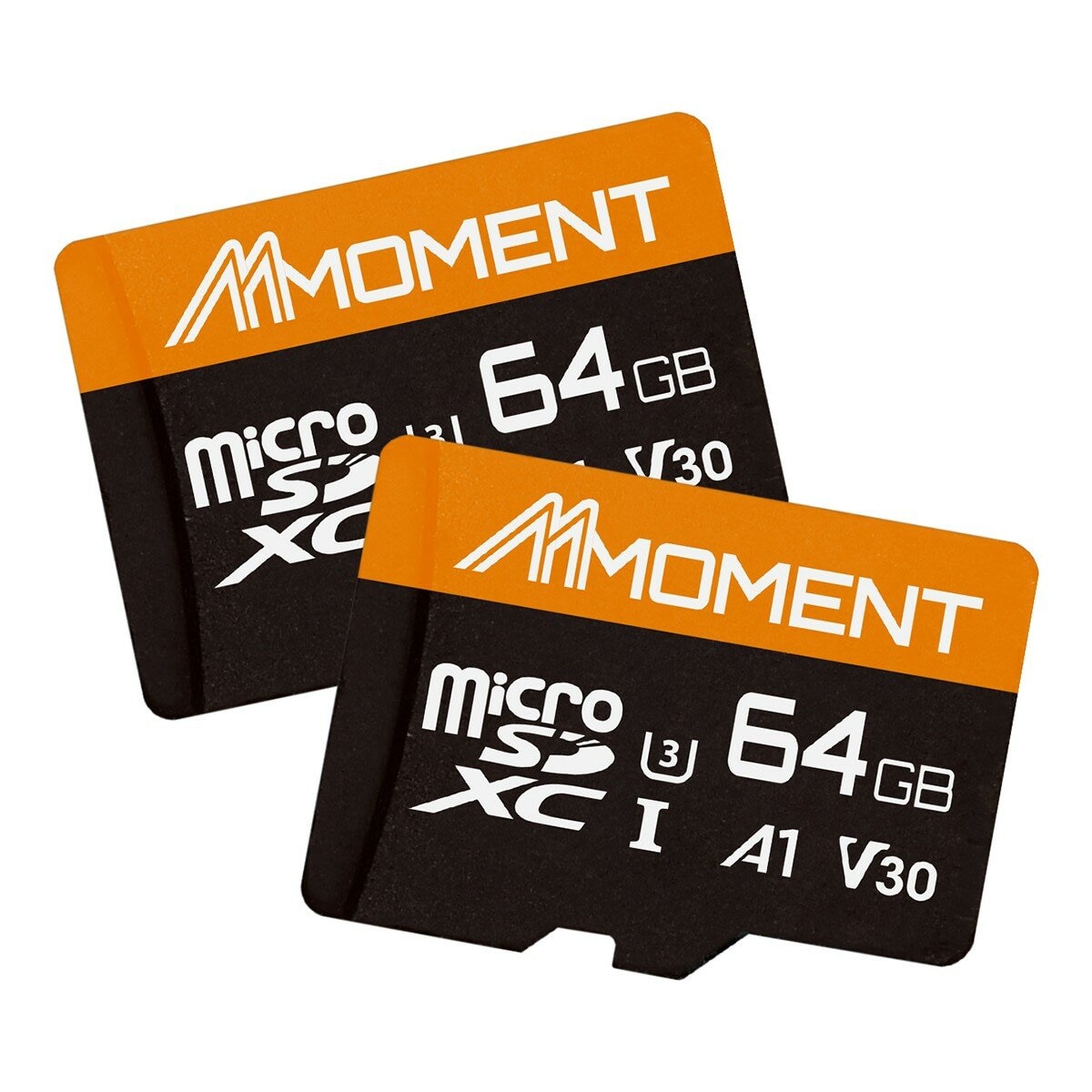 MMOMENT 64GB MicroSDXC U3 V30 A1 記憶卡 2入組 MMOMENT 64GB MicroSDXC U3 V30 A1 記憶卡 2入組