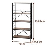 IRIS OHYAMA 萬能摺疊層架 5層 #KRSR-5 經典棕