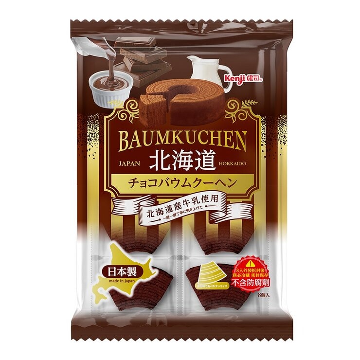 健司 巧克力年輪蛋糕 175公克 / 8入 X 4包