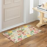 Town & Country 純棉花卉防滑地墊 76公分 X 114公分 草地