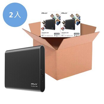 PNY 500GB 攜帶式固態硬碟 2入 PNY 500GB 攜帶式固態硬碟 2入