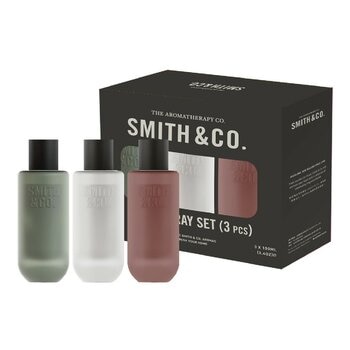 SMITH & CO. 香氛噴霧 100毫升 X 3入組 琥珀與小蒼蘭 + 零稜香豆與白麝香 + 紅玫瑰與黑莓