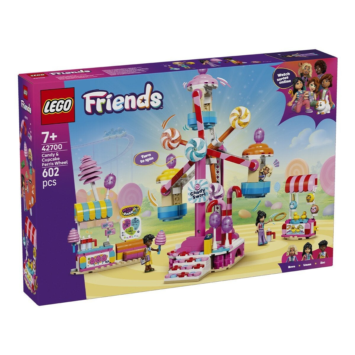 LEGO Friends系列 糖果和杯子蛋糕摩天輪 42700 / 7歲以上 / 城市系列 隧道式洗車廠 60497 / 6歲以上