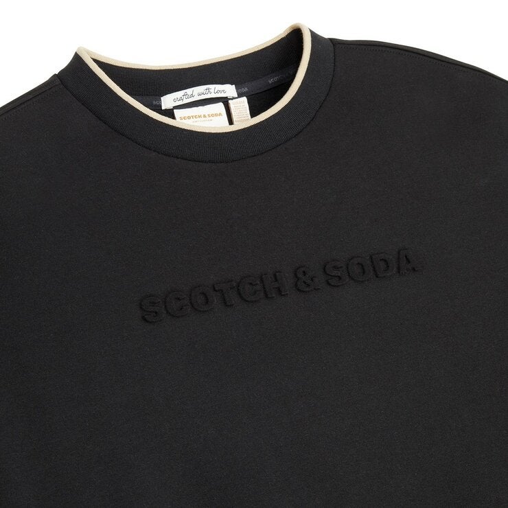 Scotch & Soda 男刷毛長袖上衣 黑灰