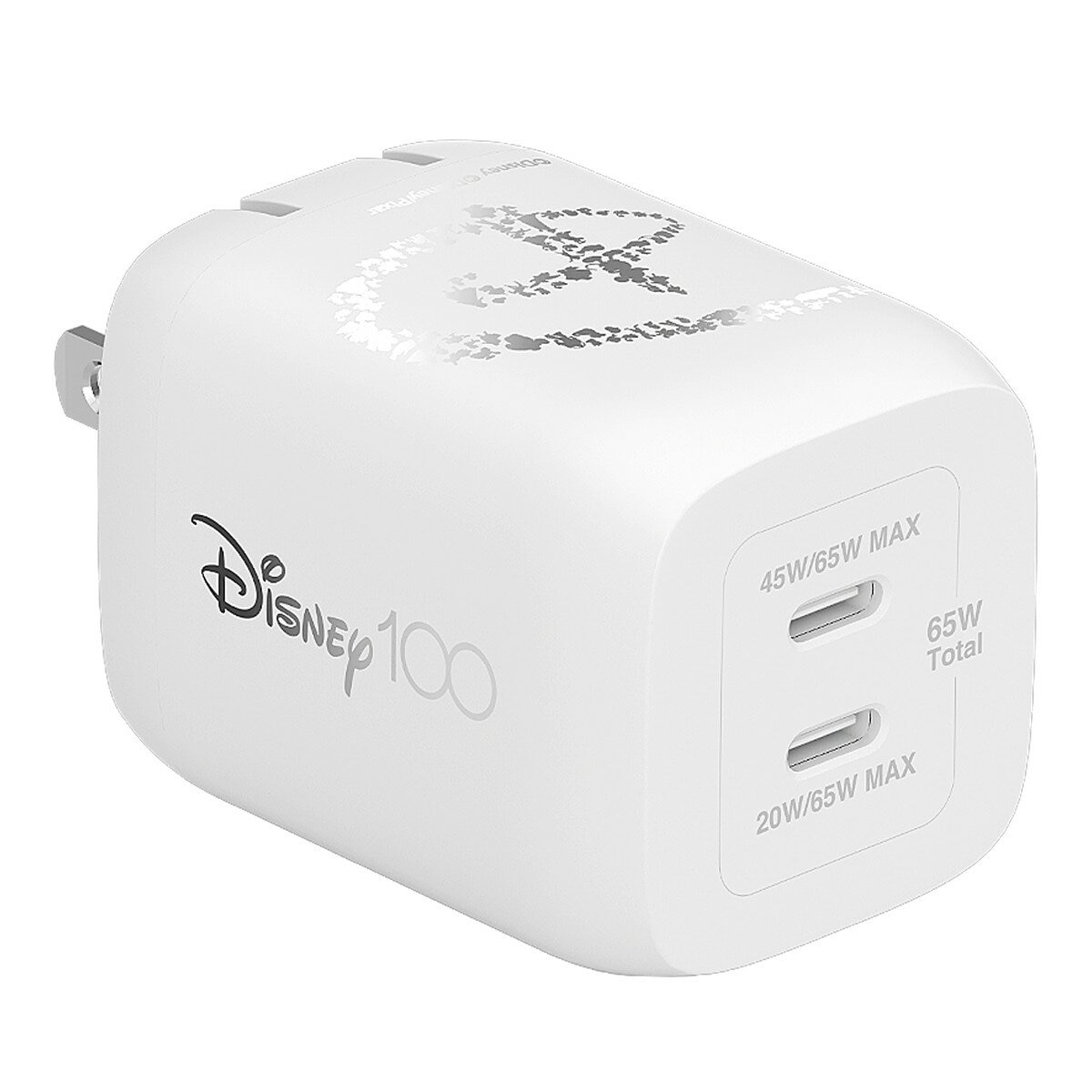 Belkin BoostCharge USB-C to USB-C 編織連接線 (60W 1.5米) 2入組 白 + Belkin BoostCharge Pro 雙USB-C 氮化鎵 充電器 (65W PPS) 2入組 迪士尼系列