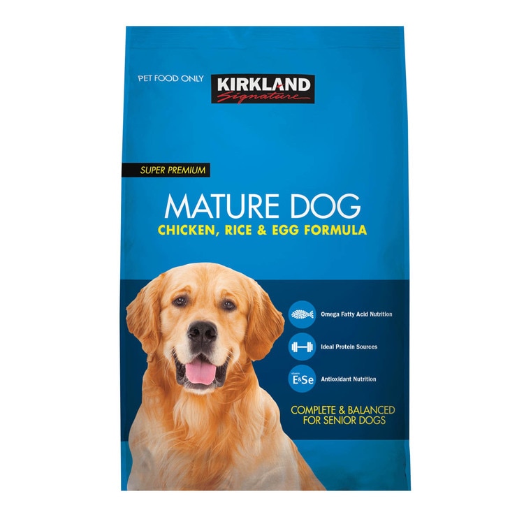 科克蘭 雞肉&米配方 七歲以上乾狗糧 18.14公斤