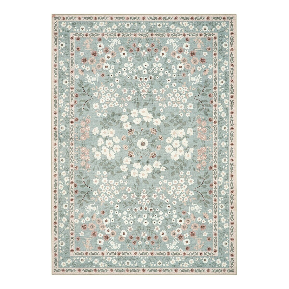 Wyatt & Ash 印花可水洗地毯 160公分 X 226公分 綠 Wyatt & Ash 印花可水洗地毯 160公分 X 226公分 綠