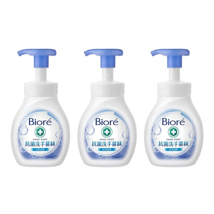 Biore 抗菌洗手慕絲自然清香 280毫升 X 3入 Biore 抗菌洗手慕絲自然清香 280毫升 X 3入