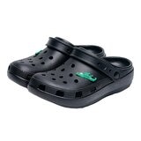 母子鱷魚 兩穿洞洞鞋 黑