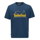 Timberland 男短袖純棉印花上衣 藍