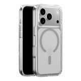 MAGEASY Bright M 不發黃軍規磁吸透明殼 iPhone 17 Pro(迷霧磁圈) + 鏡頭保護貼Lenz鈦合金(迷霧鈦) + Vetro 9H 鋼化玻璃保護膜