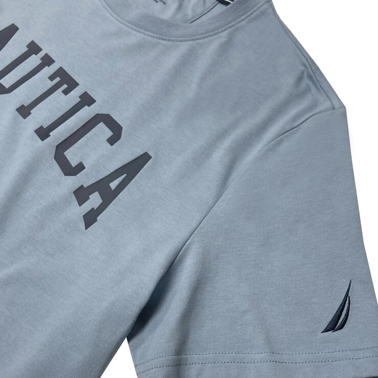 Nautica 男短袖上衣 淺藍