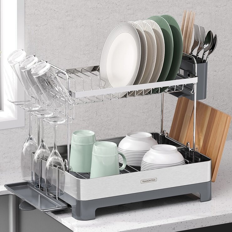 Tramontina 不鏽鋼餐具瀝水架