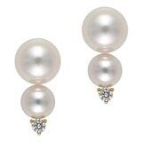 Tokyo Pearl 18K黃K金 4公釐 - 6.0公釐 Akoya 珍珠耳環 - 144592