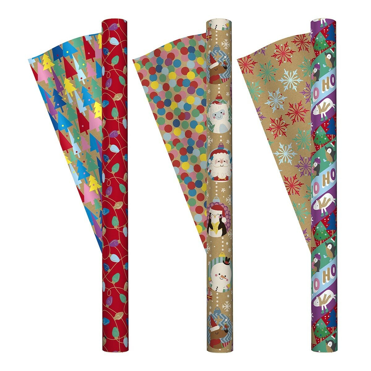 科克蘭 雙面包裝紙 藍色