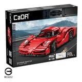 CaDA 1:14 積木遙控跑車 紅色 / 6歲以上 CaDA 1:14 積木遙控跑車 紅色 / 6歲以上