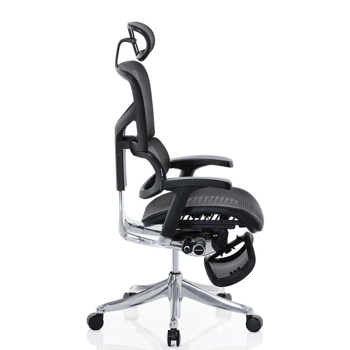 Ergoking 全功能網布人體工學椅附腳凳 171-Pro系列 黑
