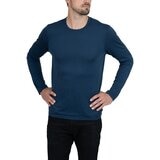 KARBON 男美麗諾羊毛長袖上衣 黑