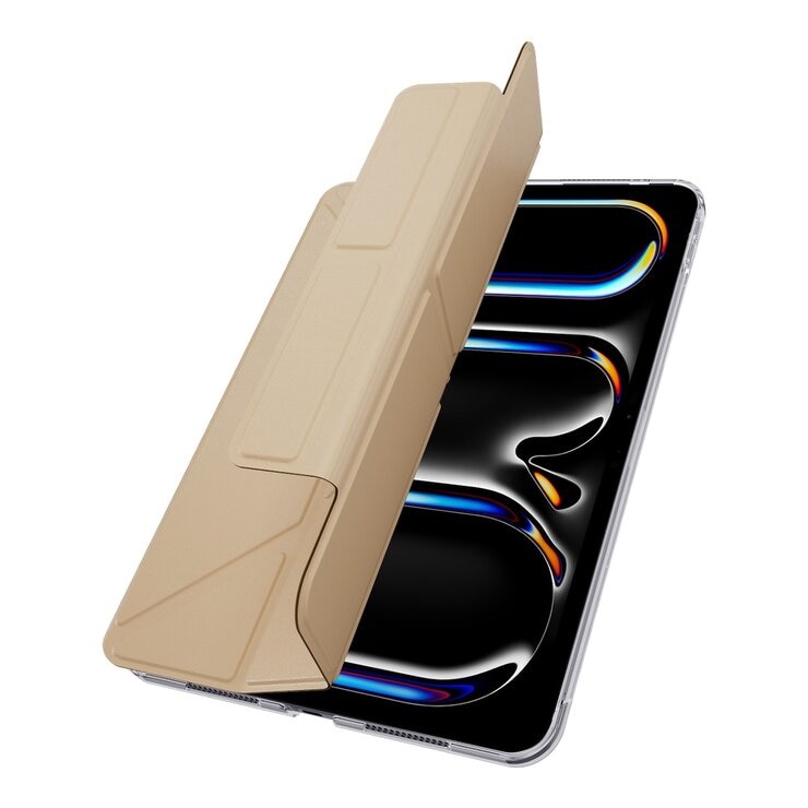 MAGEASY Facet 全方位支架透明背蓋保護套 2024 iPad Pro 11吋 奶茶色 MAGEASY Facet 全方位支架透明背蓋保護套 2024 iPad Pro 11吋 奶茶色