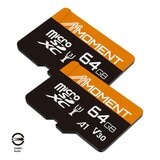 MMOMENT 64GB MicroSDXC U3 V30 A1 記憶卡 2入組 MMOMENT 64GB MicroSDXC U3 V30 A1 記憶卡 2入組