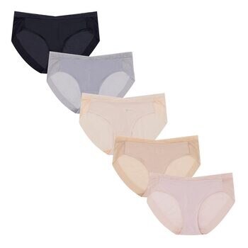 Body Blue 女款無痕內褲 5入 墨黑組 L Body Blue 女款無痕內褲 5入 墨黑組 L
