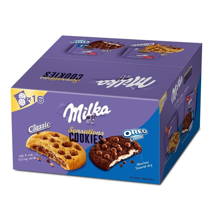 Oreo X Milka 巧克力風味豆 綜合夾餡餅乾分享組 832克