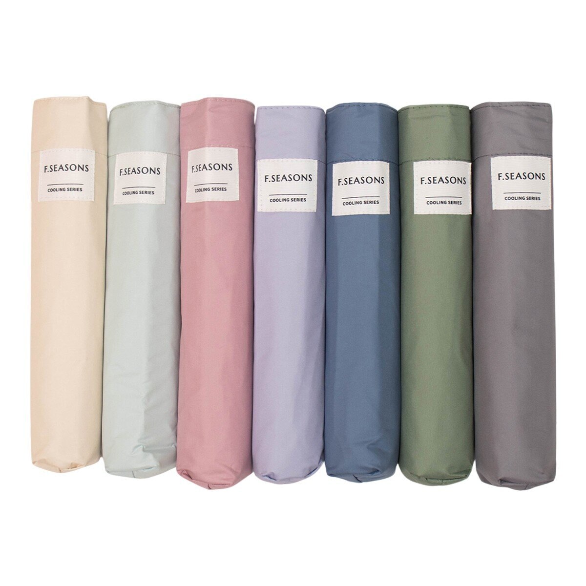 F-SEASONS 46吋 降溫手開折傘 淺紫色